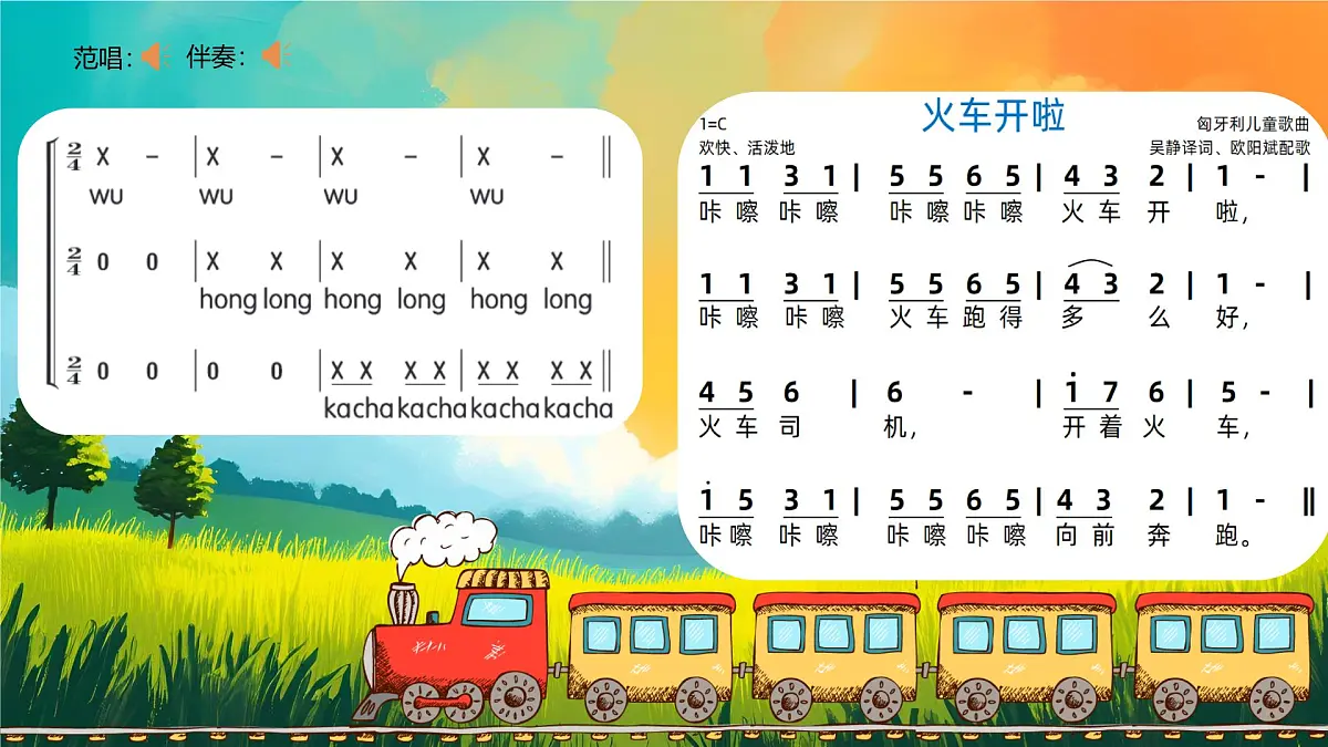 新人音版小学音乐一下 第四单元《聆听 火车波尔卡》课件第3页