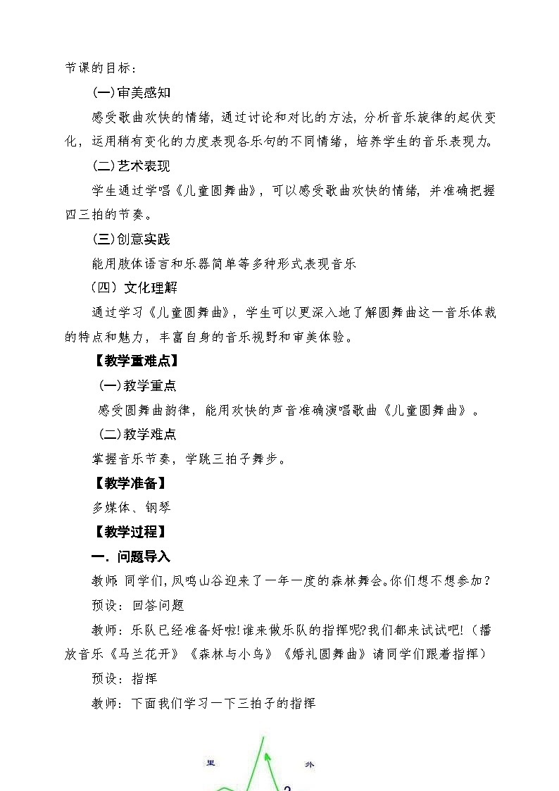 人教版2024音乐一年级下册第四单元《儿童圆舞曲》课堂教学设计第2页