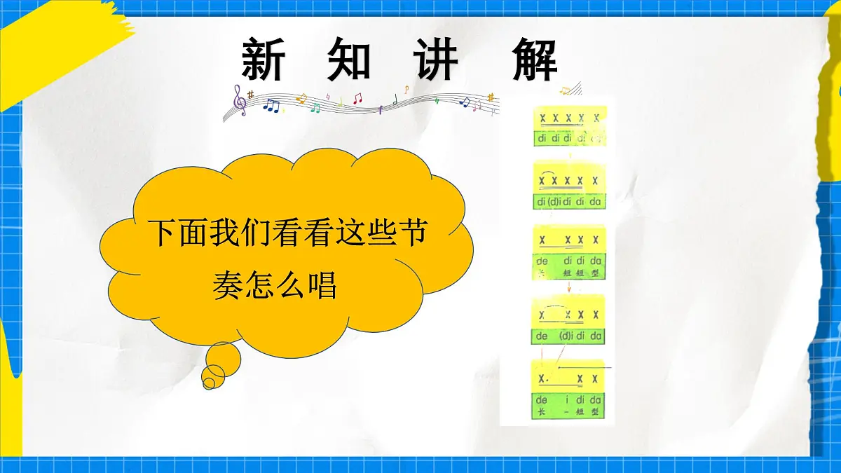 人教版小学一年级音乐上册第二单元第六课 《节奏变变变》课件第5页