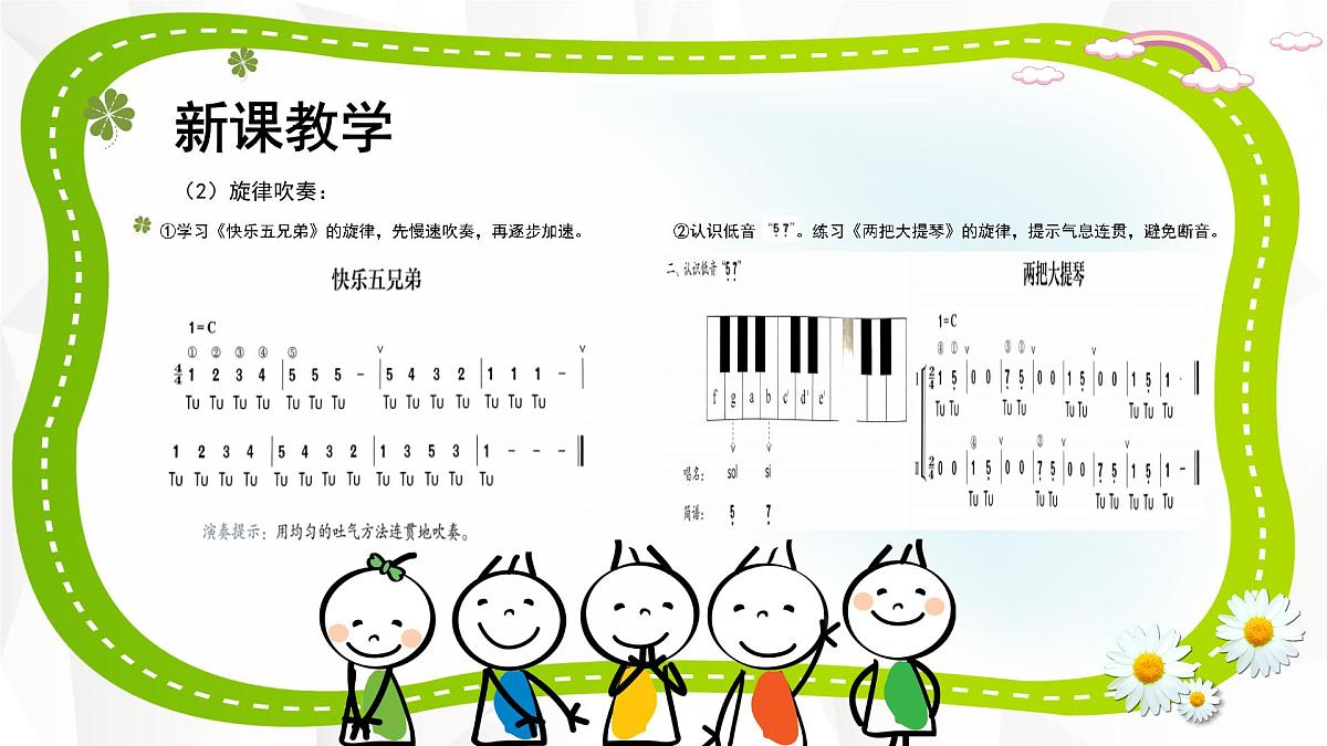 人音版三年级上册音乐第四单元《我爱妈妈》第四课《口风琴》PPT课件第5页
