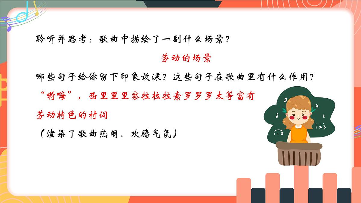 人教版小学音乐三年级上册第四单元《军民大生产》教学课件第8页