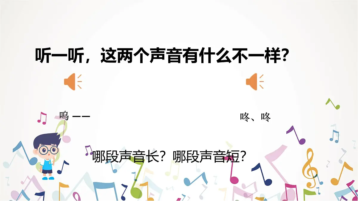 人音版一年级上册音乐第四单元《音的长短》课件(含音视频)第2页