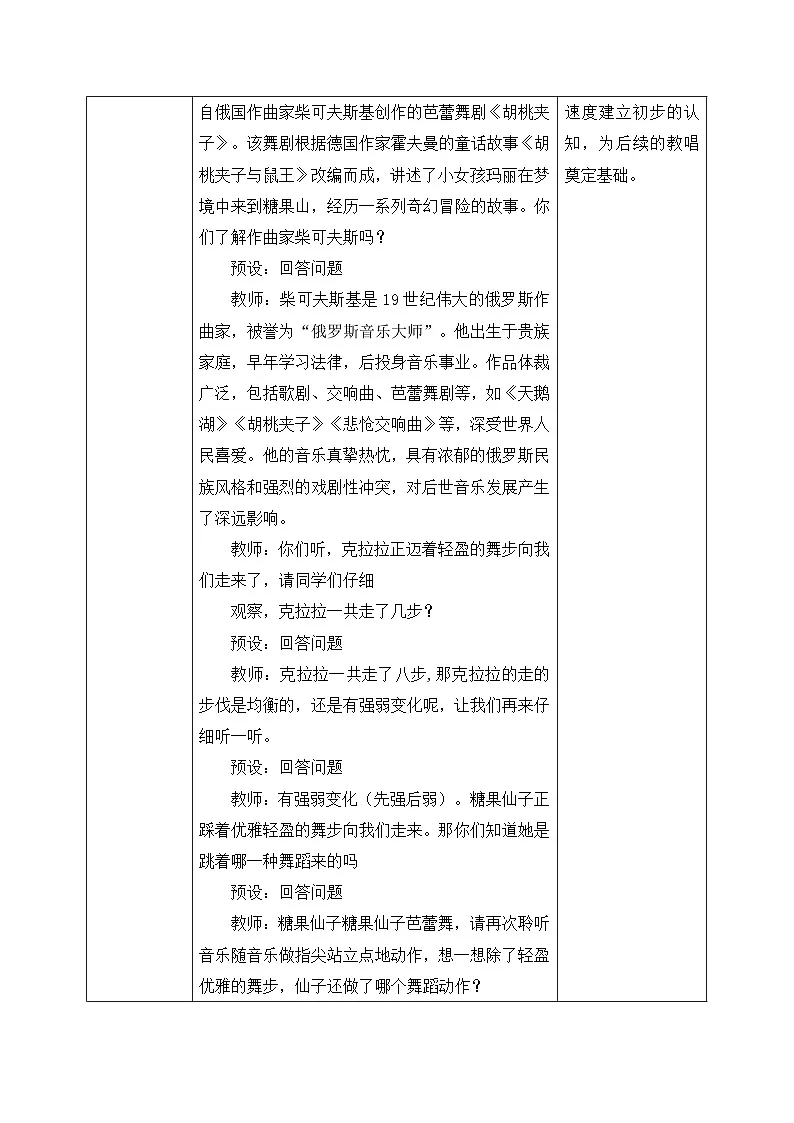 新人音版小学音乐二上第三单元《聆听 四小天鹅舞曲+聆听 糖果仙子舞曲》教案第3页