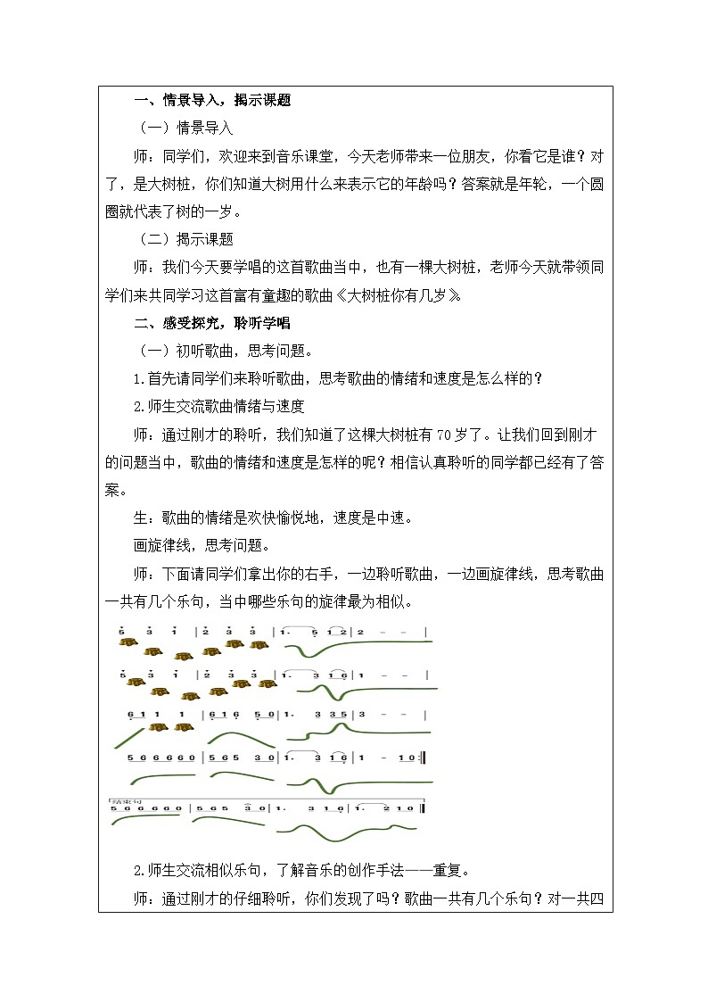 人音版音乐三年级下册欢乐谷-(表格式)教案第2页