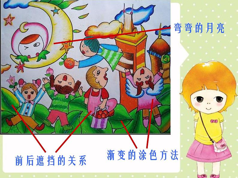 湘美版 一年级美术上册 6.我跟月亮交朋友 课件第7页