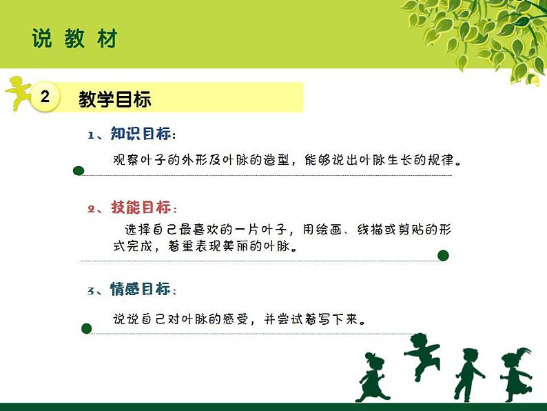美术二年级上人教版 8叶子上的小血管 说课课件(21张)第4页