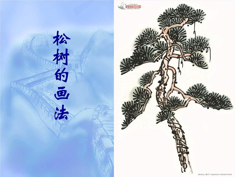 人教版小学五年级美术下册第11课 学画松树课件PPT第2页
