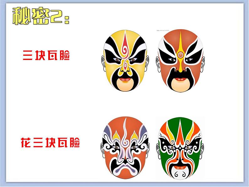 沪教版美术五下4.2京剧脸谱 优秀课件PPT07