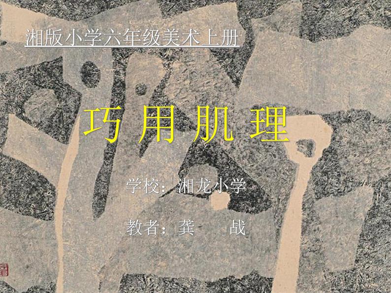 六年级美术上册课件(湘美版):-巧用肌理-第2页