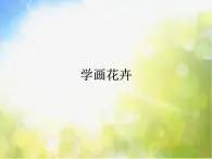 2022年小学生美术12.学画花卉冀美版(17张)ppt课件