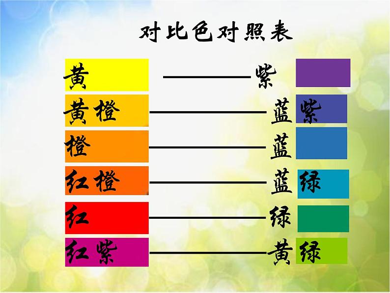 2022年小学生美术第1课色彩的对比冀美版(45张)ppt课件第5页