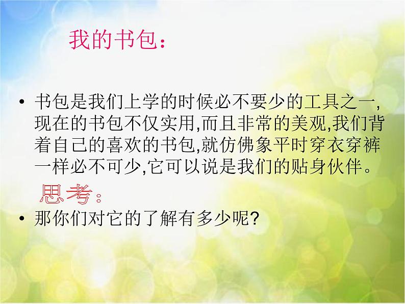 小学美术《第7课我的书包》PPT课件-(1)第2页