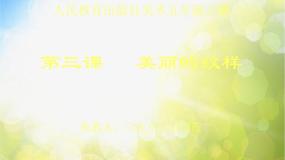 人教版五年级上册第3课 美丽的纹样授课课件ppt