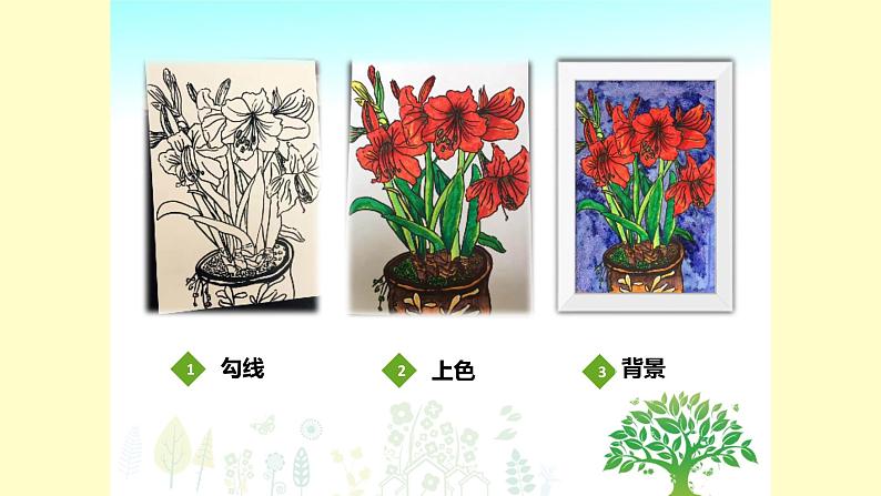 浙美版小学美术五年级下册 11.植物写生 课件06
