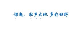 桂美版三年级下册17 美丽的田野背景图课件ppt