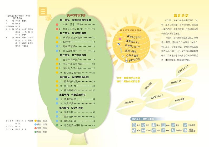岭南版美术四年级下册电子课本第3页