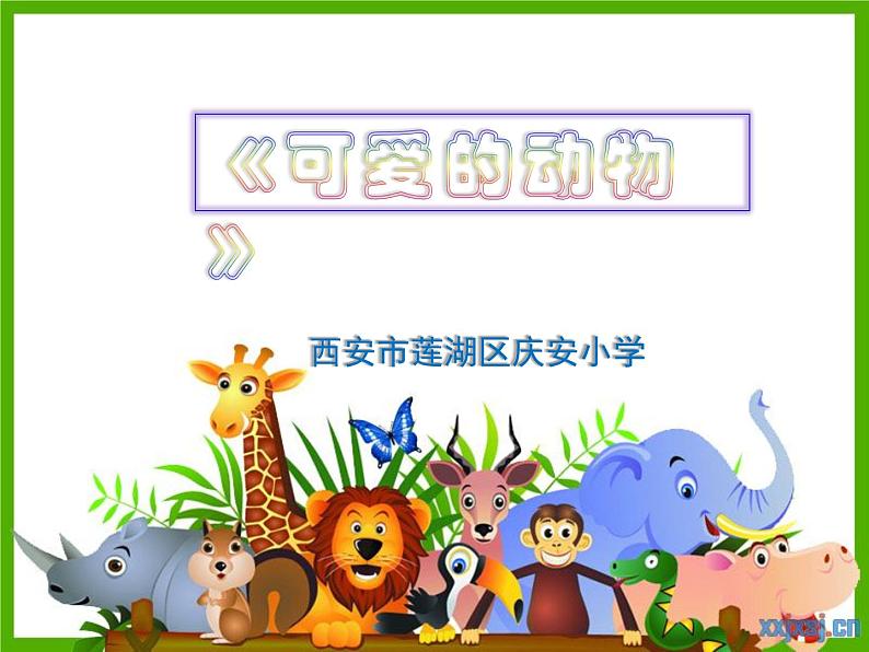 小学美术人美版 一年级下册 12可爱的动物 2 课件第1页