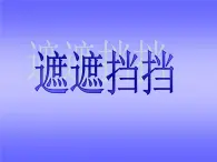 16遮遮挡挡 课件