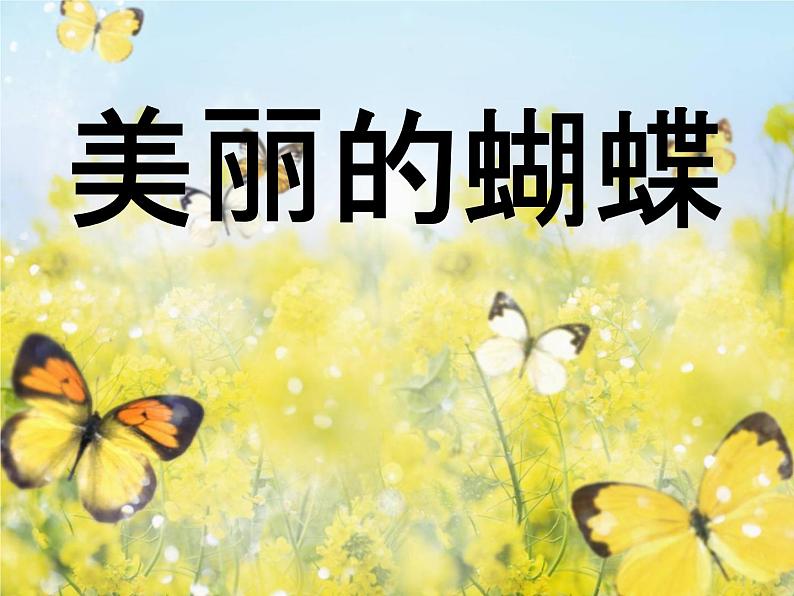 赣美版一下3.漂亮的蝴蝶 课件第2页