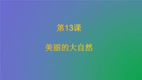 2020-2021学年12. 美丽的大自然教学ppt课件