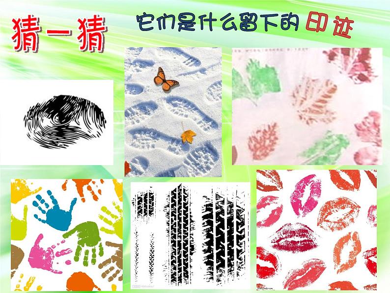 沪教版一年级上册美术课件第14课《印迹的联想》第2页