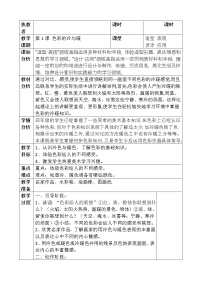人教版小学美术四年级上册表格式教案