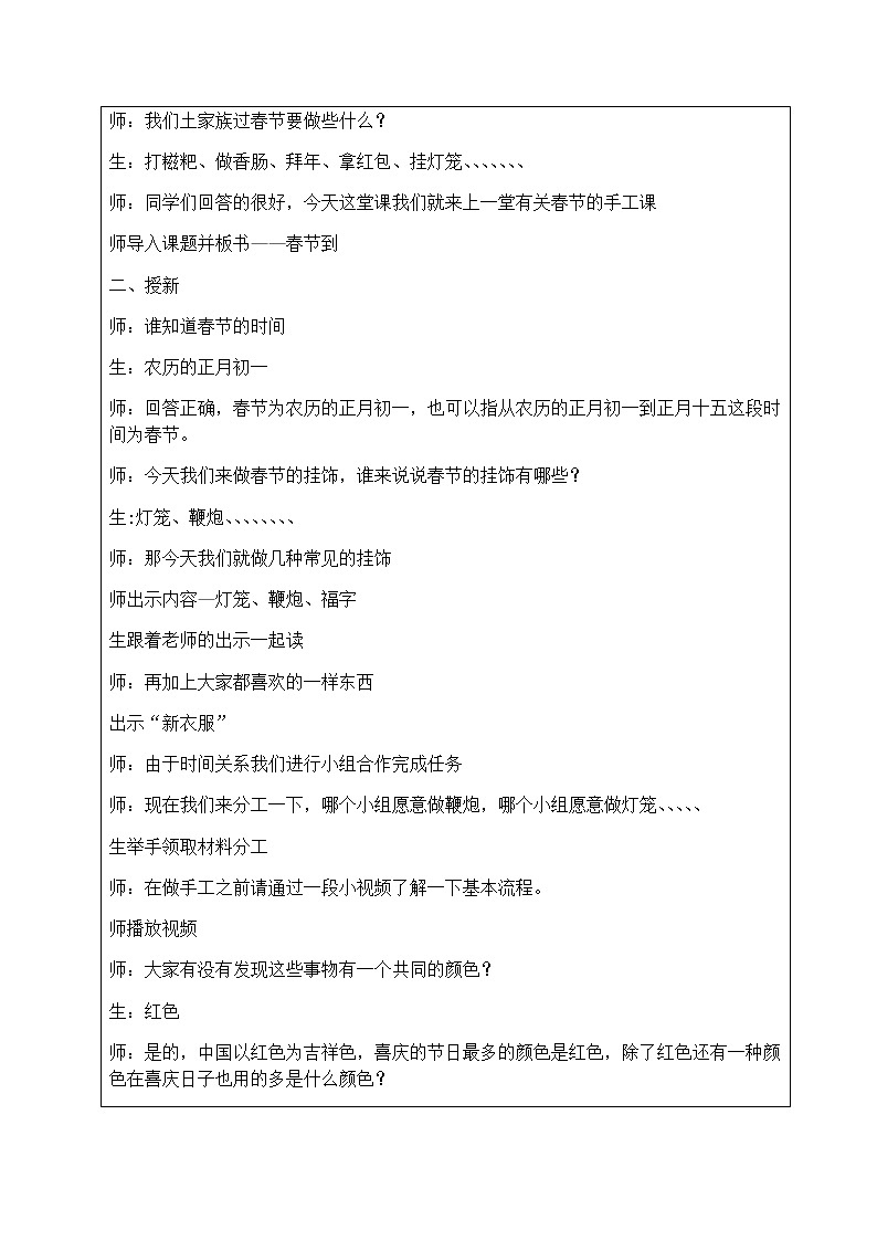 四年级美术下册教案-1. 春节到5-湘美版第2页