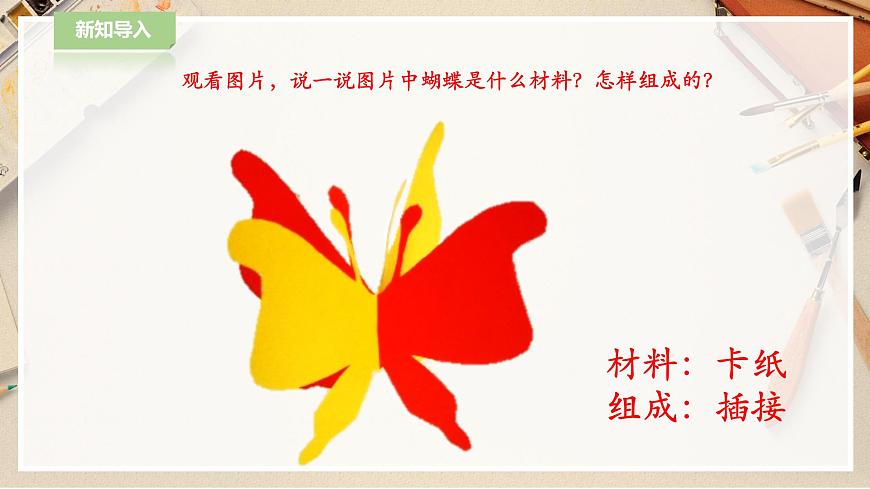 人教版 美術(shù) 二年級(jí)下冊(cè) 第一課《紙片插接》課件第3頁(yè)