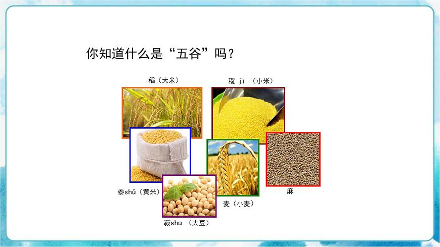 人教版小學(xué)四年級美術(shù)下冊《“五谷”作畫》精品課件內(nèi)嵌視頻第5頁