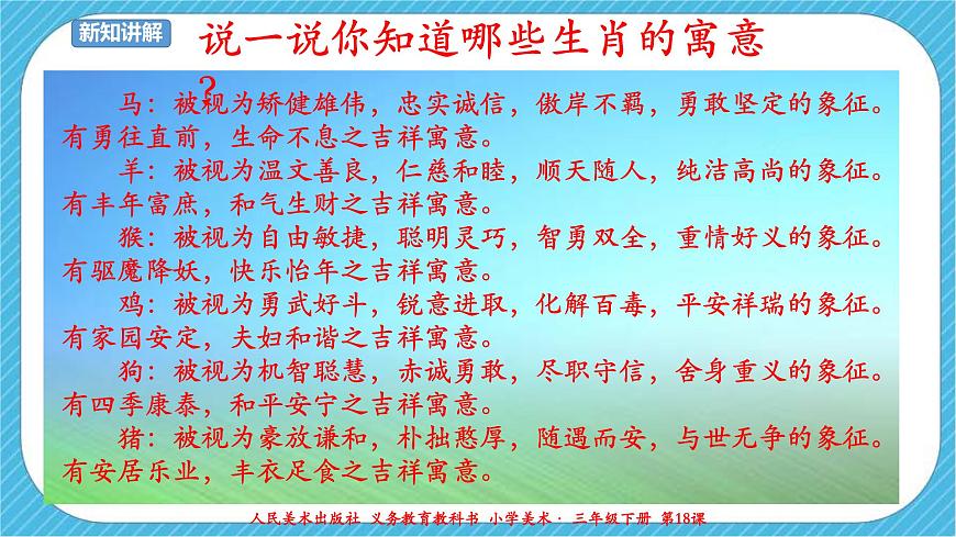 人美版美術(shù)三年級下冊第十八課《有趣的生肖郵票》課件第5頁