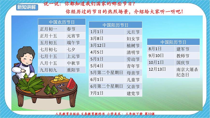 人教版 美術(shù) 三年級下冊 第十課《快樂的節(jié)日》課件第4頁