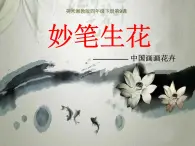 美术湘教版四年级下册第9课妙笔生花---中国画画花卉课件