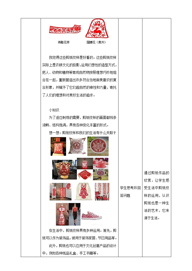 剪纹样 教学设计第2页