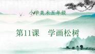 小学人教版（2024）第11课 学画松树教案配套课件ppt