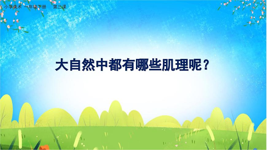 美術人教版一年級下冊 第三課《大地的肌理》課件第3頁