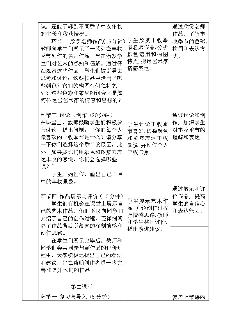 人美版小学美术一年级下册《自然的礼物》教案第2页