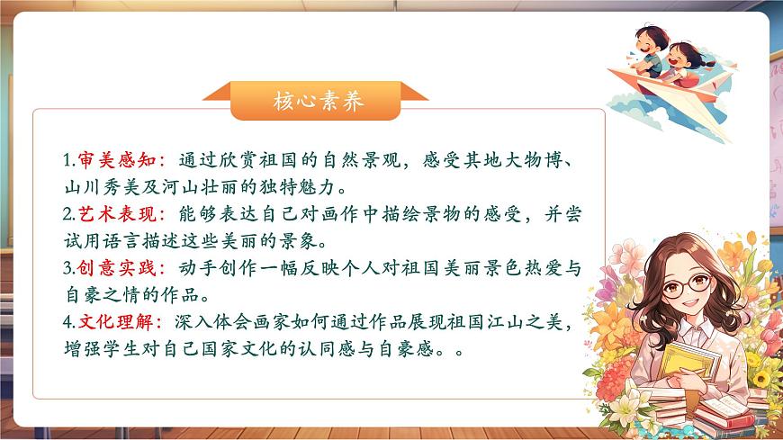 嶺南美術(shù)新版一年級下冊 欣賞 第一課美麗的祖國 課件（15頁，內(nèi)嵌多個視頻）第2頁