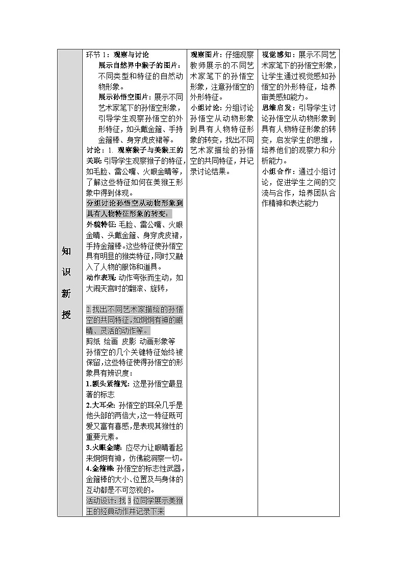 第三單元第3課《美猴王》教學(xué)設(shè)計(jì)第3頁