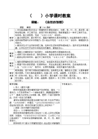 小学美术人教版(2024)一年级下册(2024)第一单元第4课 自然的馈赠教学设计