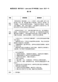 小学美术岭南版（2024）一年级上册（2024）熟悉的朋友教案设计