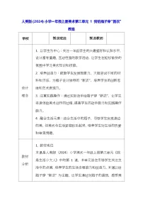 人美版(2024)一年级上册(2024)我给瓶子穿新衣表格教学设计及反思