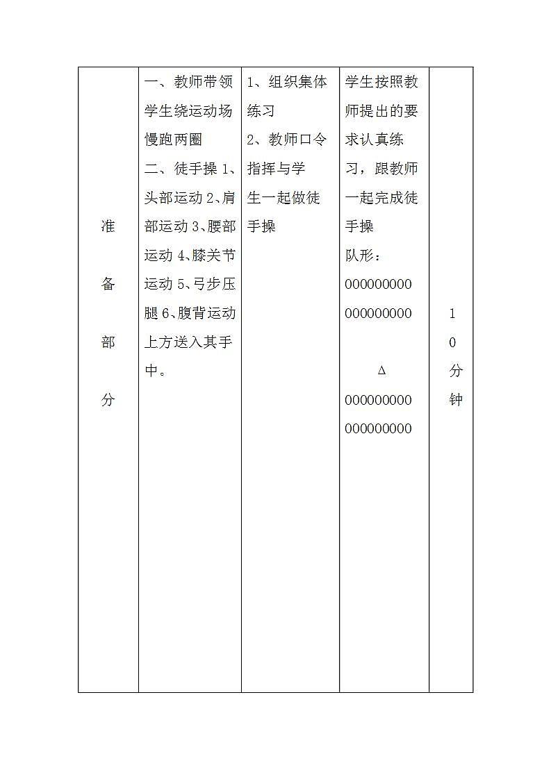 体育与健康人教六年级全一册接力跑教案03