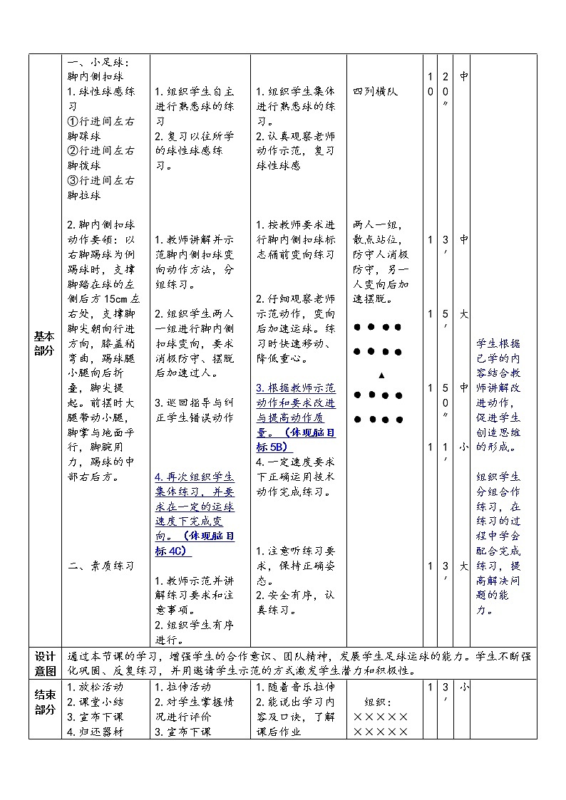 足球脚内侧扣球 教案02