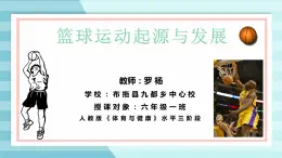 体育与健康人教版六年级全一册篮球运动起源与发展课件