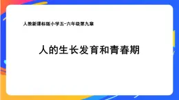 人教版小学体育五、六年级课件-第九章 人的生长发育和青春期