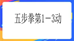 体育与健康人教版四年级-五步拳 课件