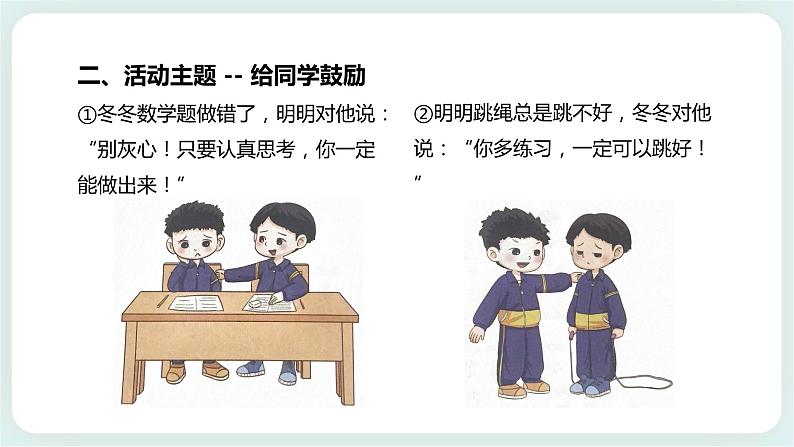 北师大版心理健康一年级上册 第15课《给同学鼓励》课件+教案05