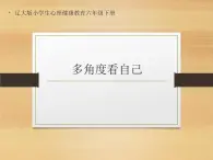 辽大版六年级下册心理健康 第一课 多种角度看自己 课件PPT