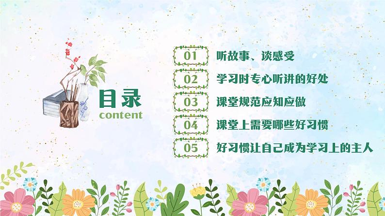 北师大版心里健康四年级上册 第8课:学习需要好习惯 同步课件04