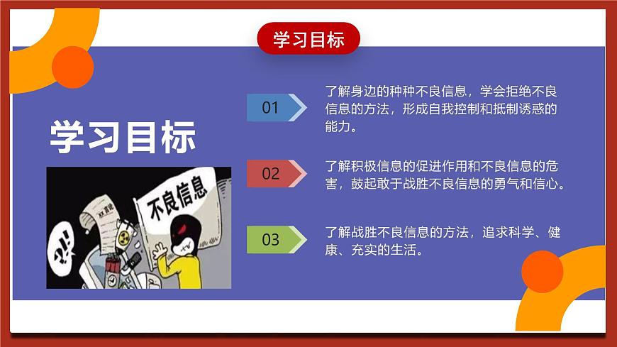 現(xiàn)代版心理健康六年級全冊 7《對不良信息說不》課件第2頁